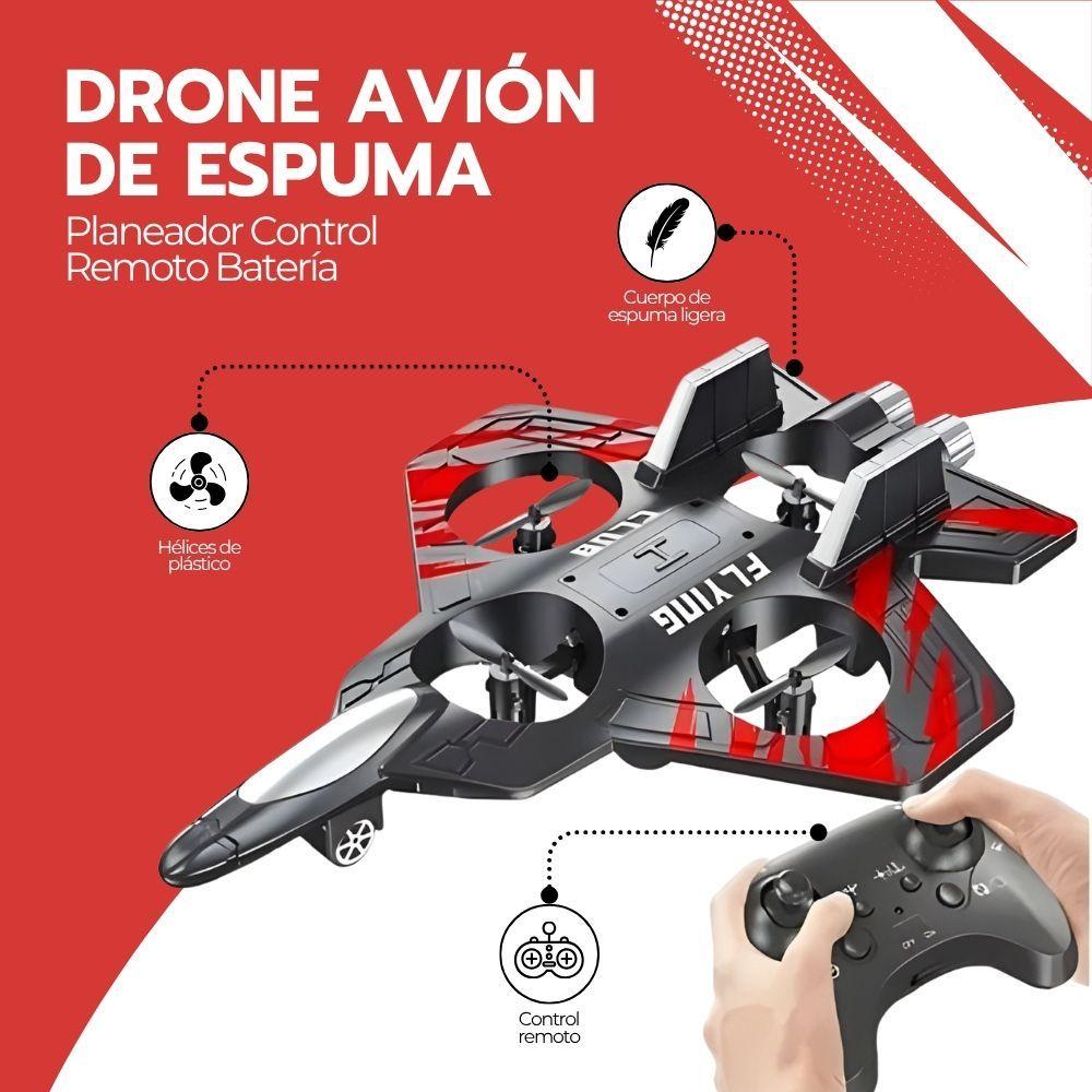 Juguete Drone Avión Espuma Planeador Control Remoto Batería-2