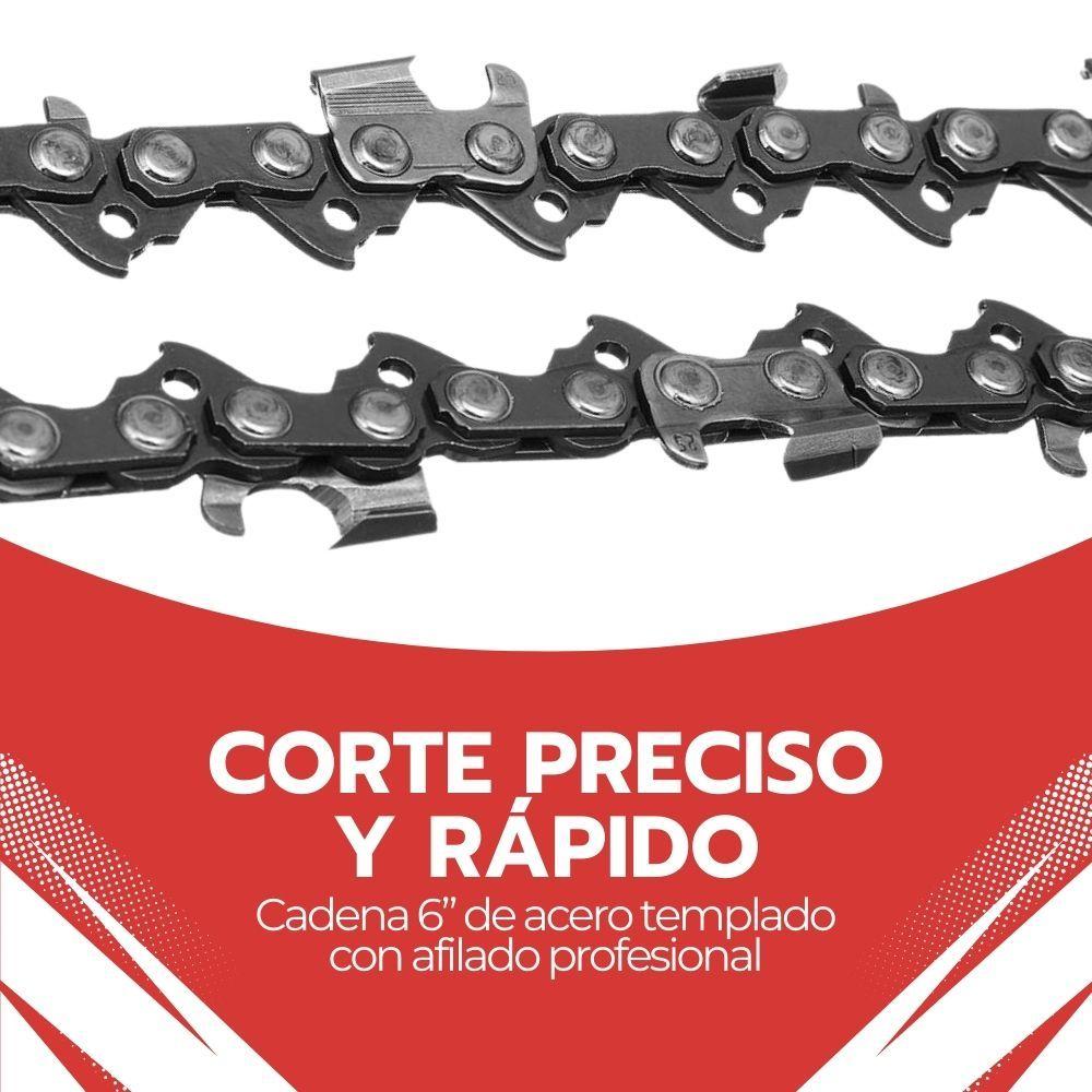 Cadena Motosierra 6” Acero Repuesto Universal-5