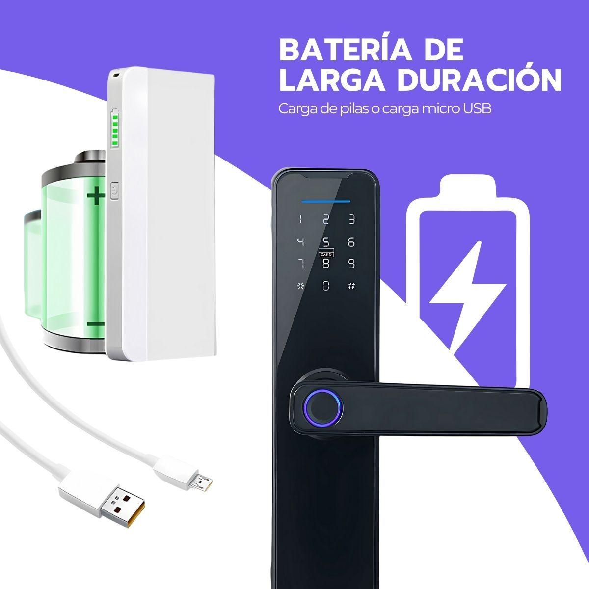 Cerradura Digital Inteligente App Wifi, huella y Clave-5