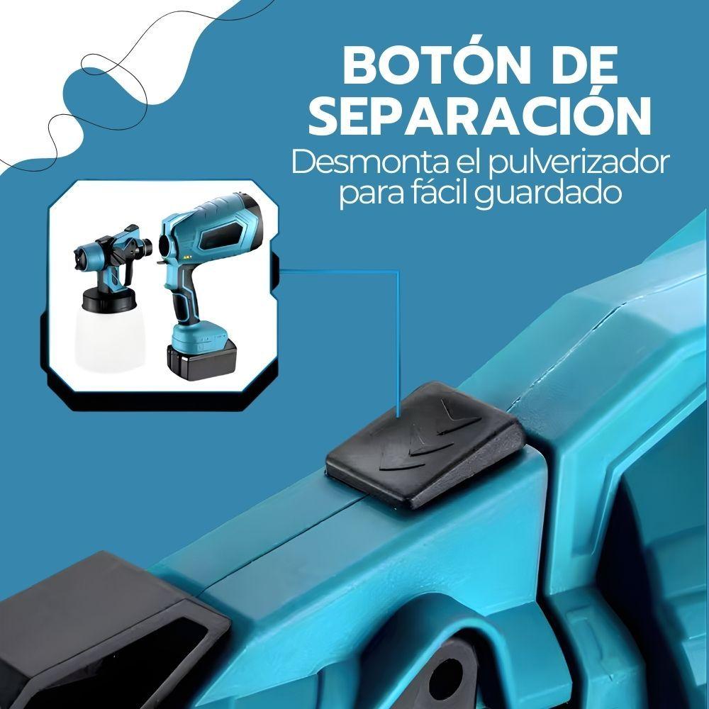 Pistola pulverizadora de pintura inalámbrica portátil Azul-4