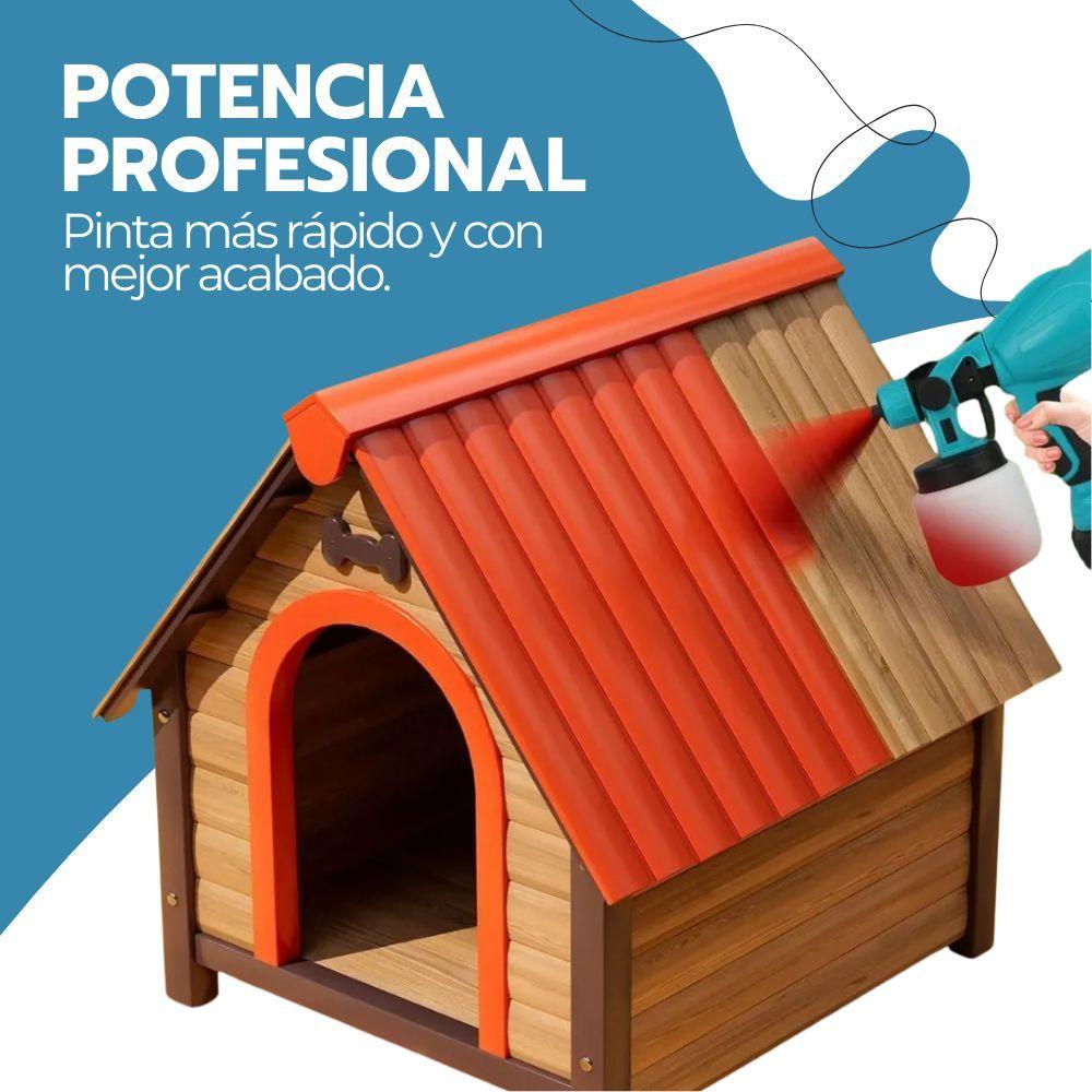 Pistola pulverizadora de pintura inalámbrica portátil Azul-5