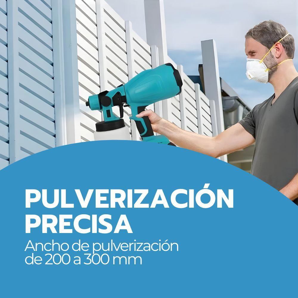 Pistola pulverizadora de pintura inalámbrica portátil Azul-6
