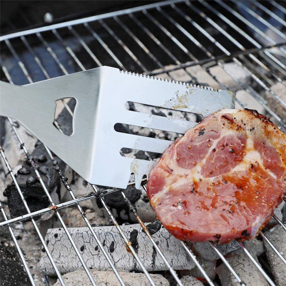 Set Parrillero Asado Barbacoa 18 Pcs En Maleta Kit Parrilla-4