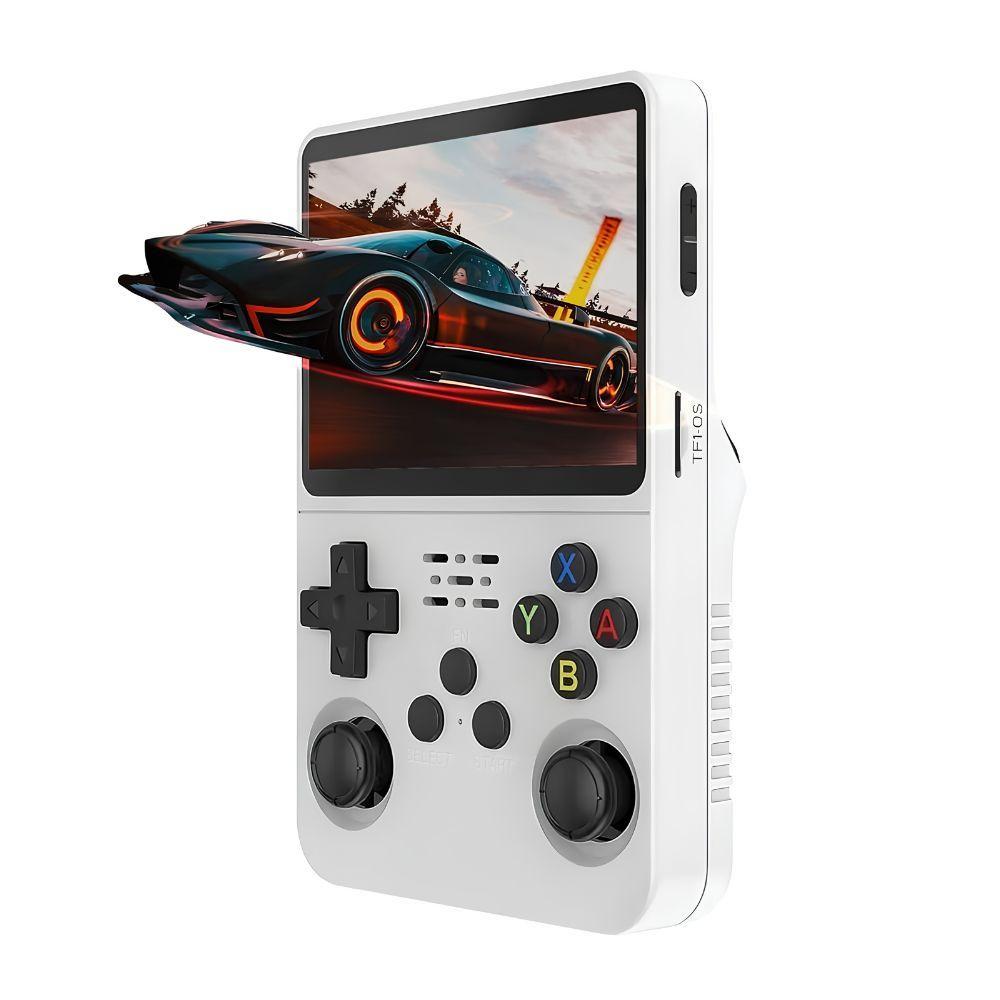 Consola Retro Portátil R36S 64GB WiFi +10000 Juegos Blanco-0