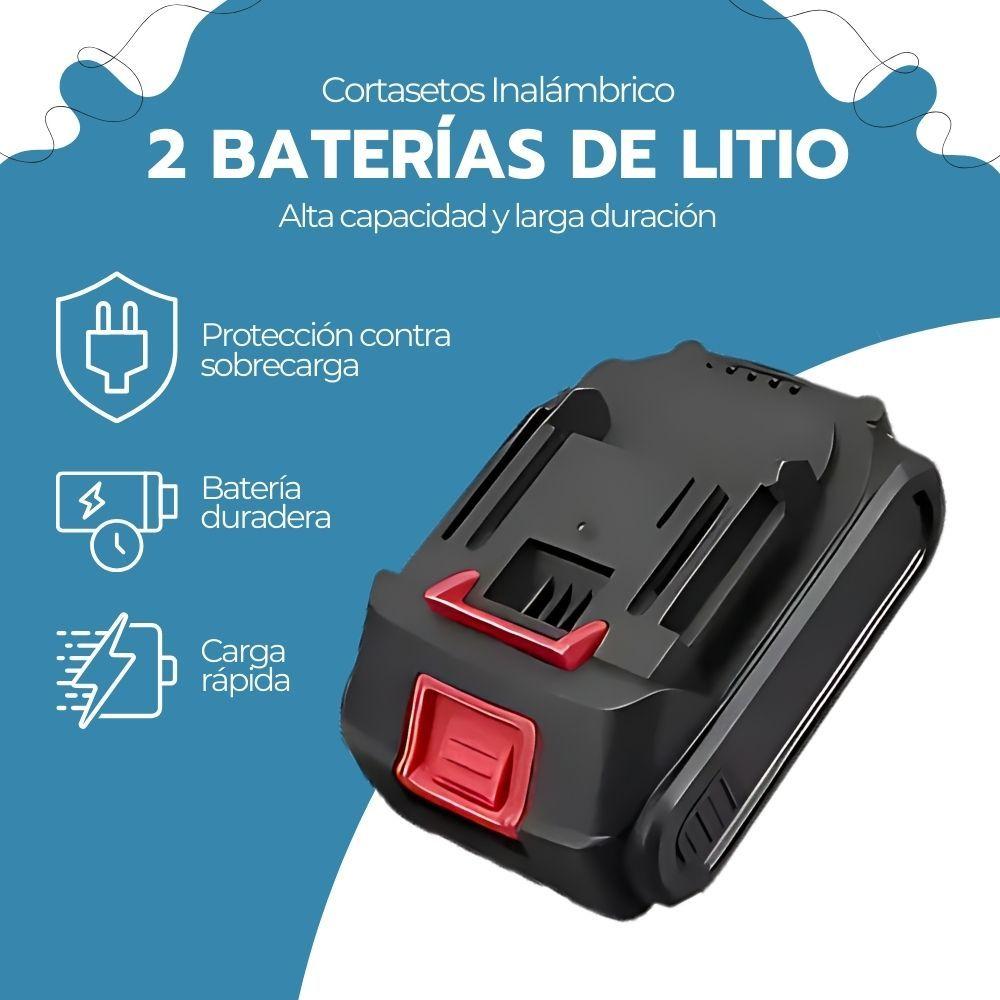 Cortasetos Inalámbrico 2en1 24V 20000rpm Azul-7