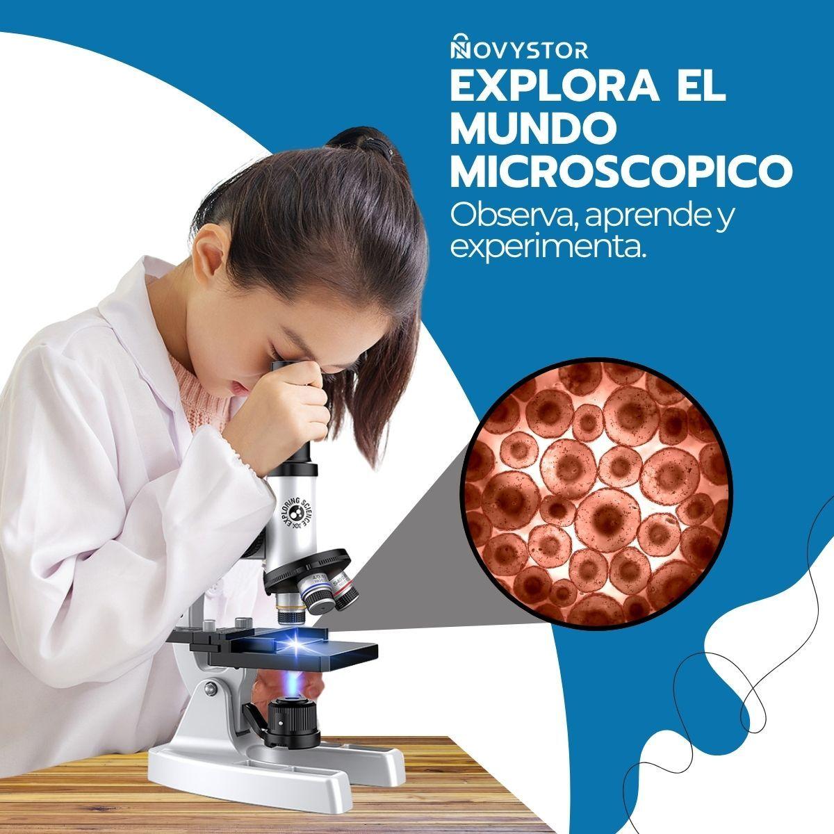 Microscopio Profesional 16000X con Accesorios y Muestras-7