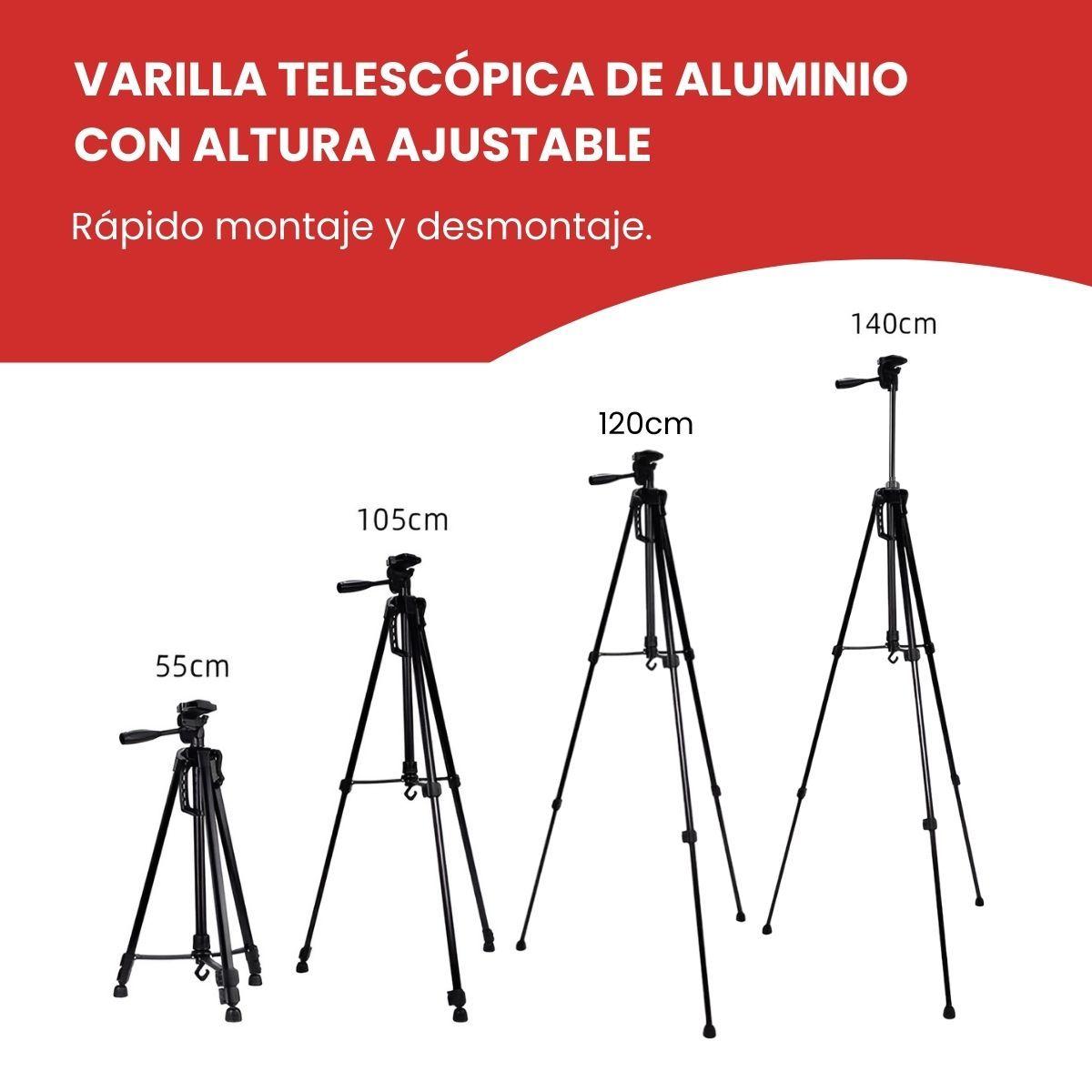 Trípode Profesional Para Cámara, Celular, Video-4