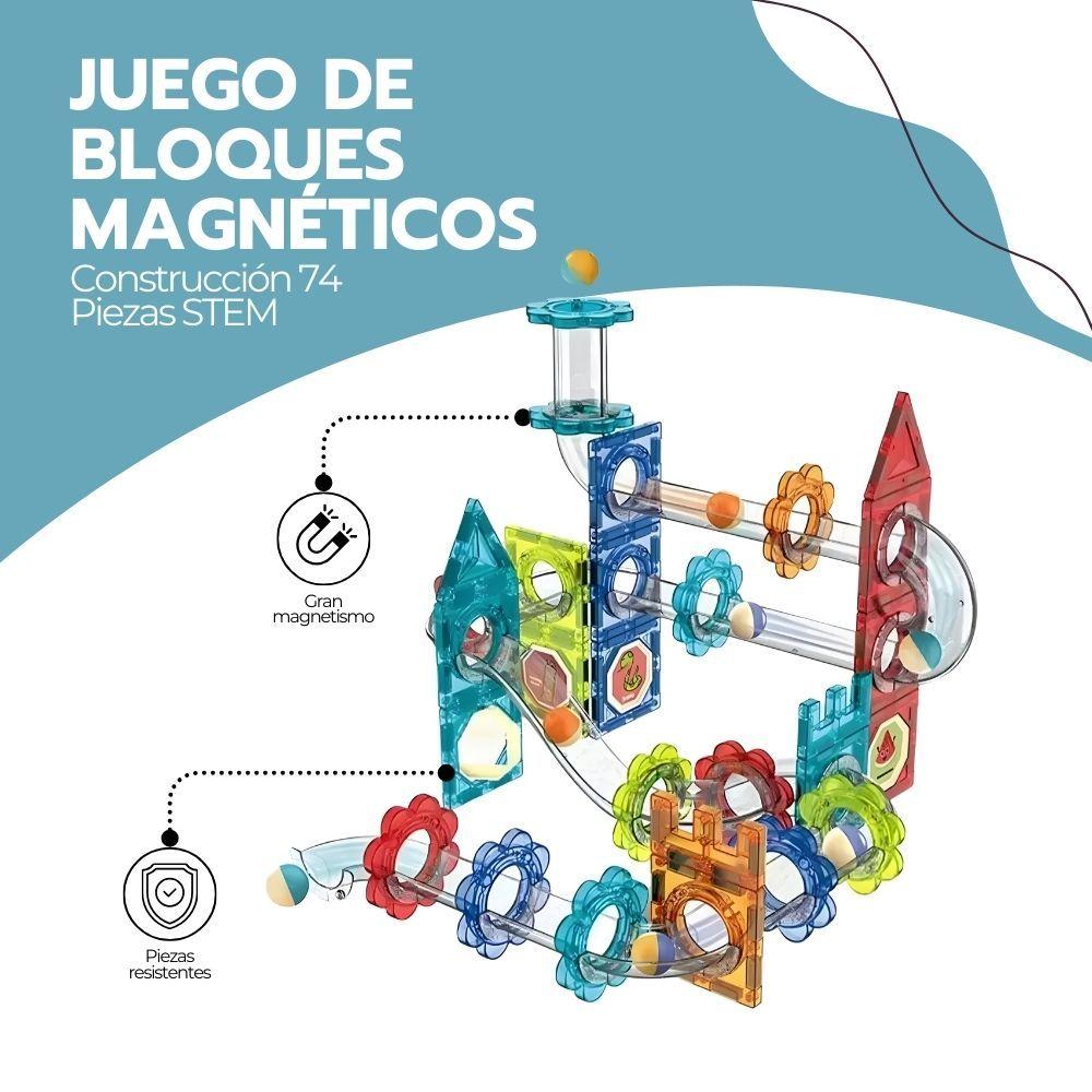 Juego De Bloques Magnéticos Construcción 74 Piezas STEM-2