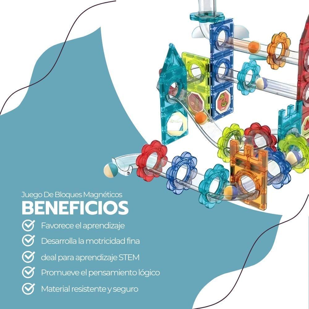 Juego De Bloques Magnéticos Construcción 74 Piezas STEM-3