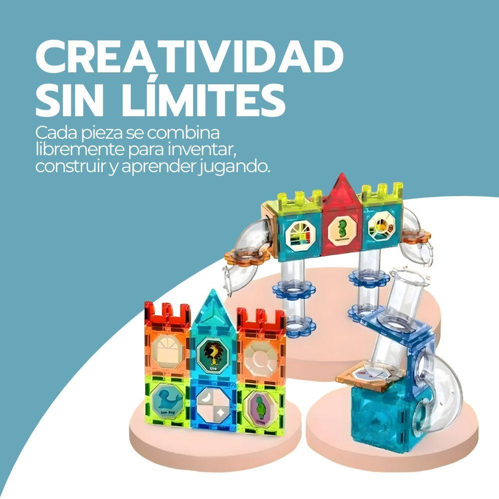 Juego De Bloques Magnéticos Construcción 74 Piezas STEM-5