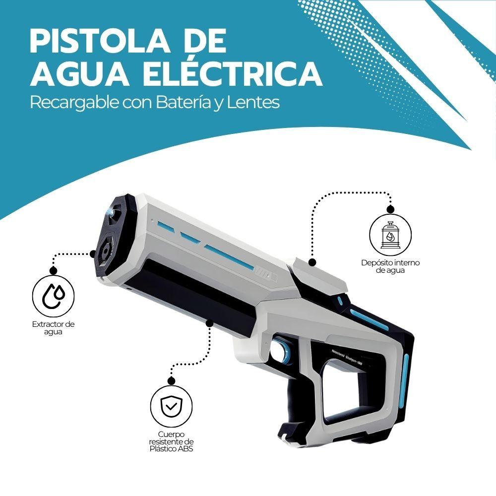 Pistola de Agua Inalámbrica Recargable con Batería y Lentes-2