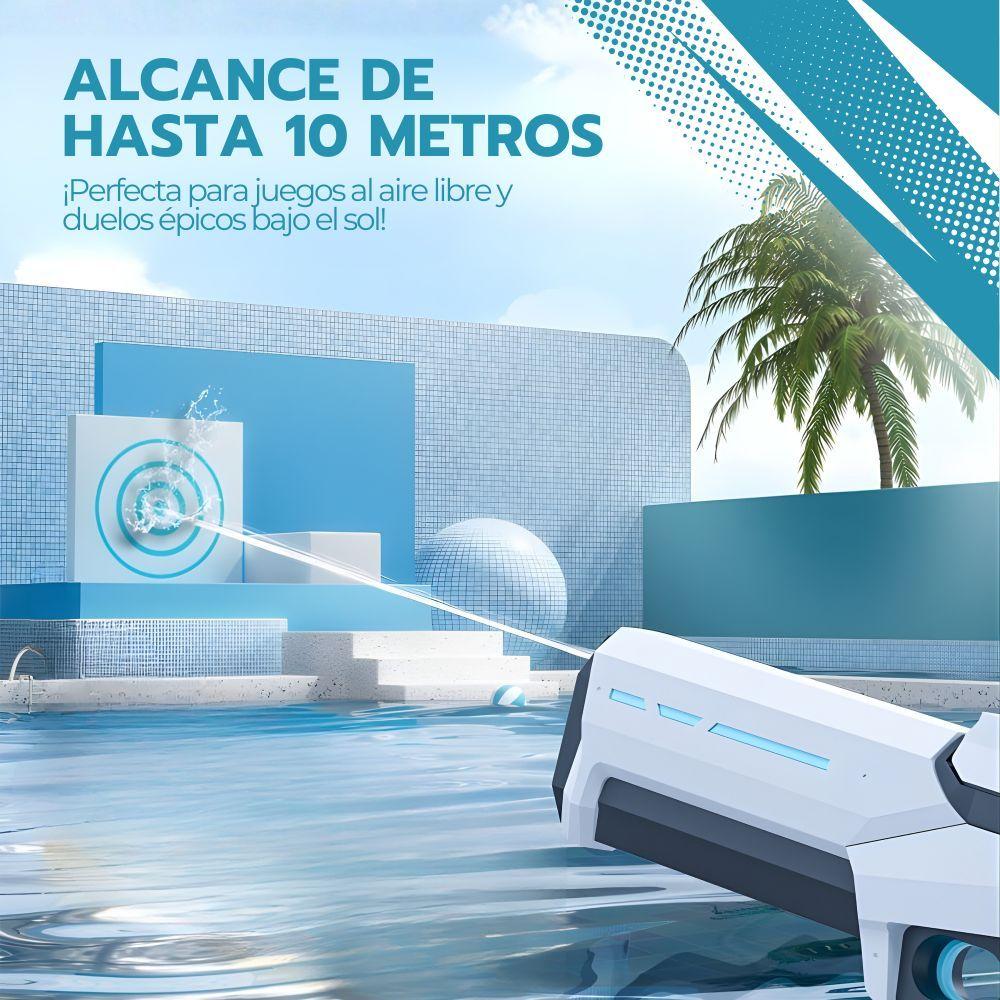 Pistola de Agua Inalámbrica Recargable con Batería y Lentes-7