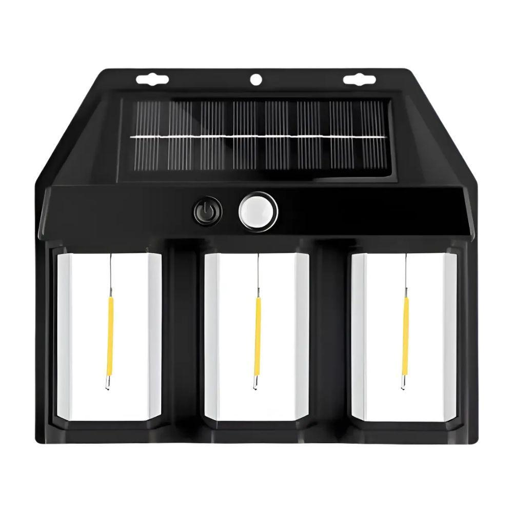 Farol Solar De Pared Sensor Movimiento Luz Cálida Exterior-1