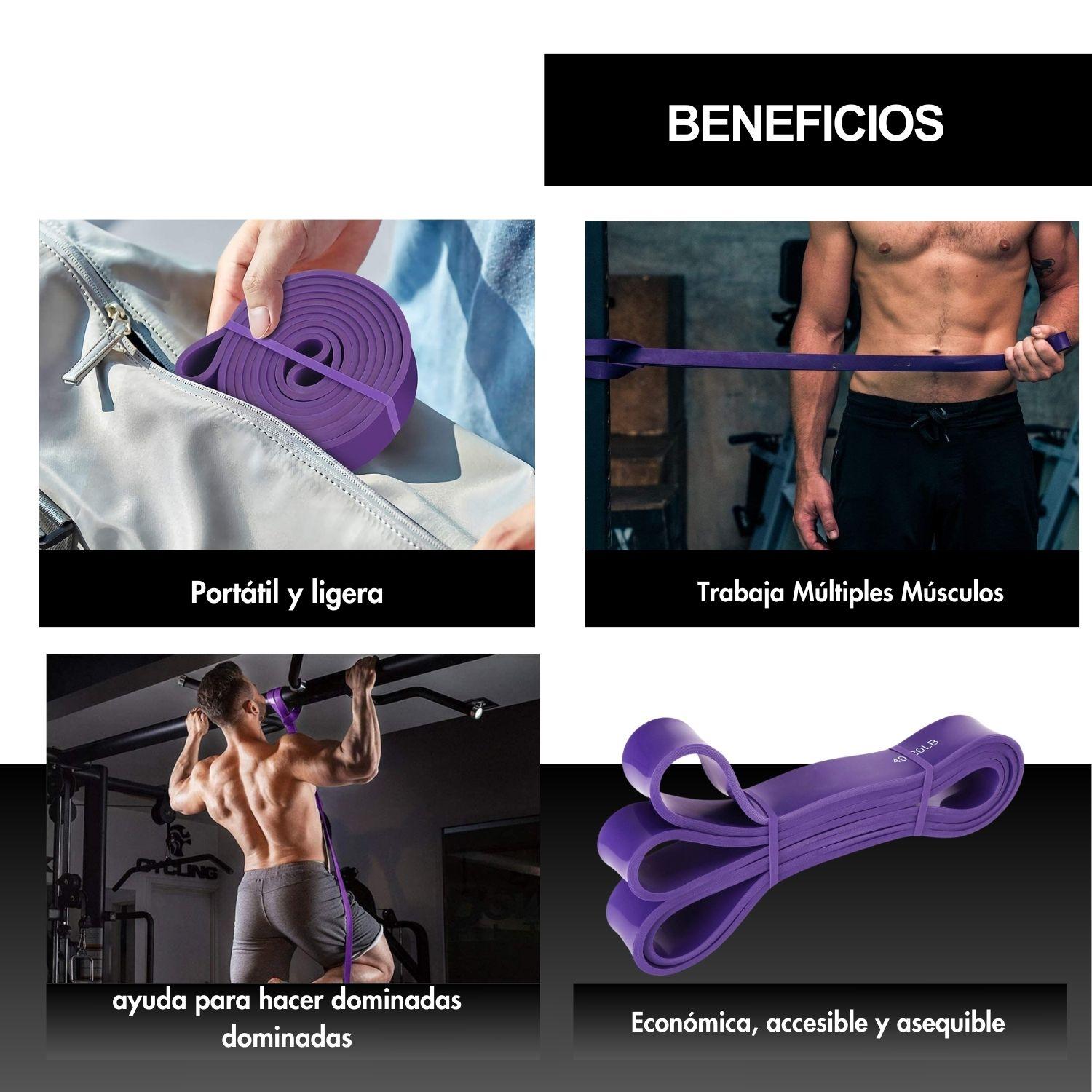 Powerband banda de Resistencia Crossfit Gym Calistenia 36kg-4