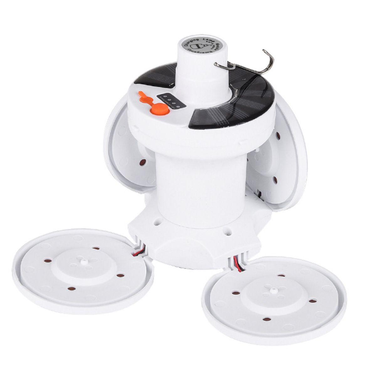 Lampara Solar 50w, 5 Focos, 5 Modos, Carga Solar Y Usb-2