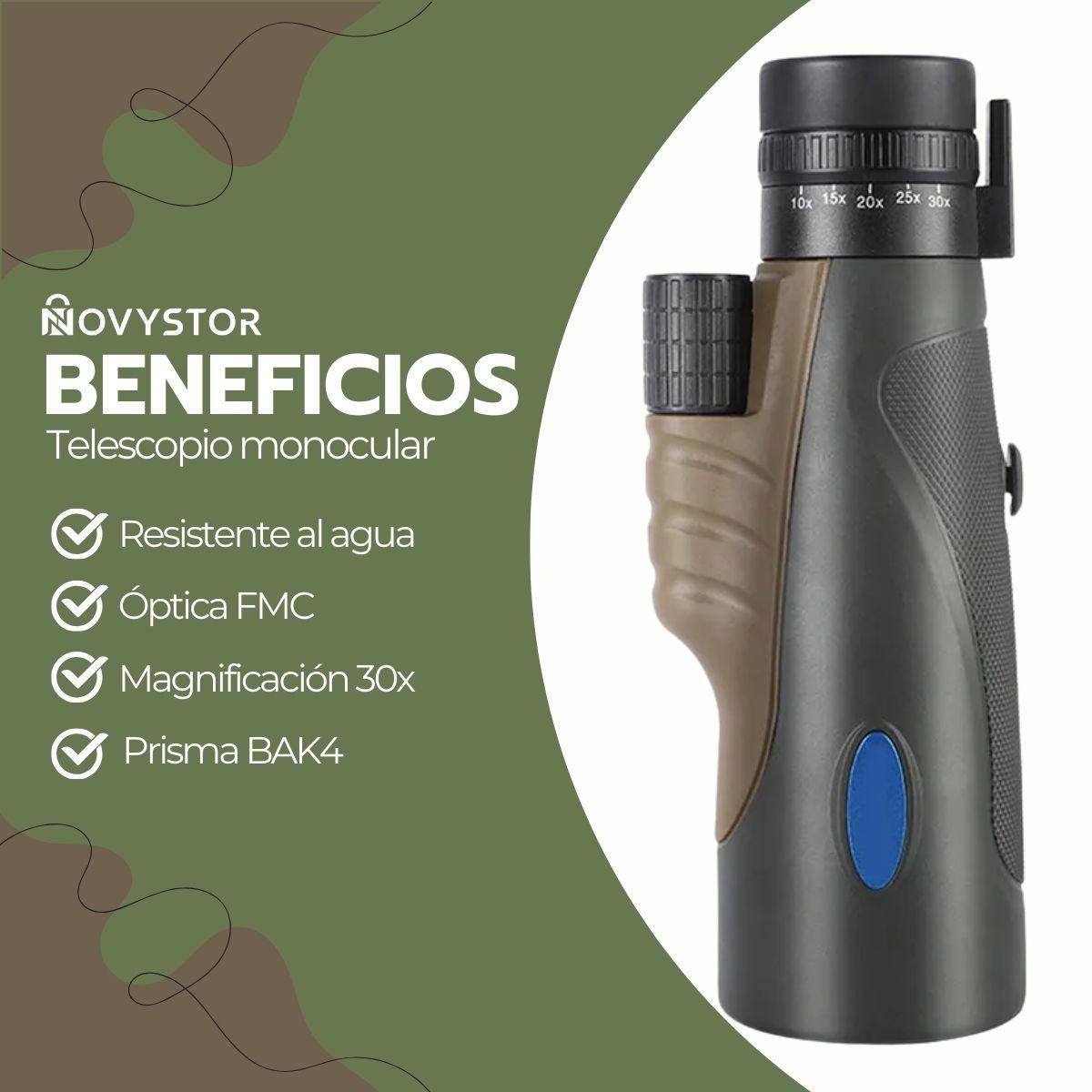 Telescopio Monocular HD 50X BAK4 Impermeable Trípode-2