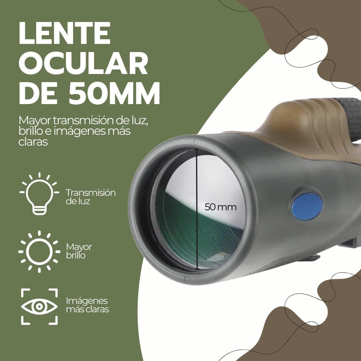 Telescopio Monocular HD 50X BAK4 Impermeable Trípode-3