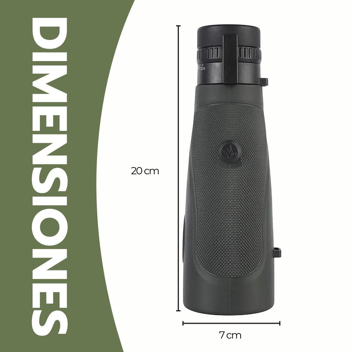 Telescopio Monocular HD 50X BAK4 Impermeable Trípode-7