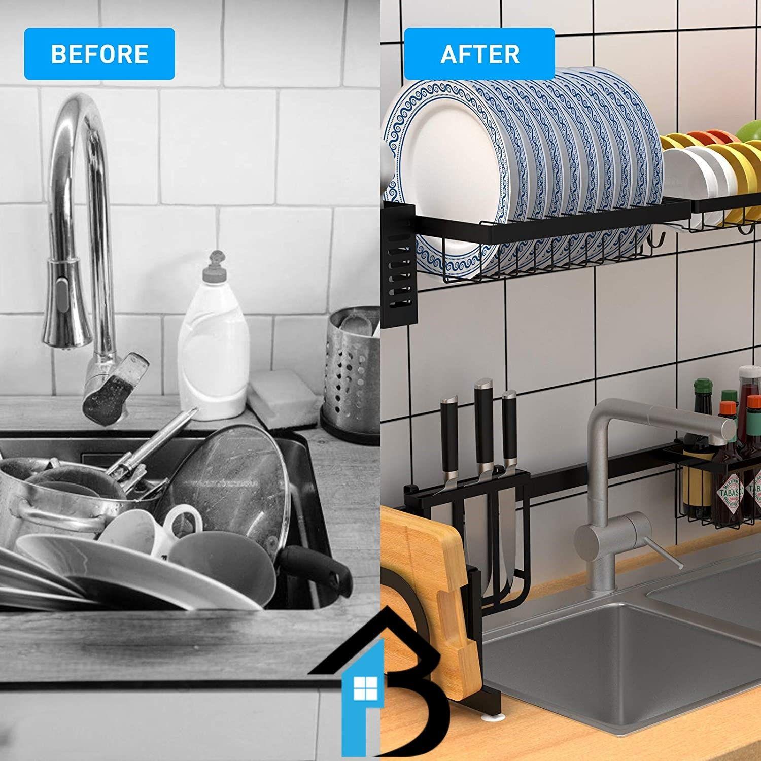 Escurridor De Platos Secado Multiuso Acero Inoxidable 85cm-4