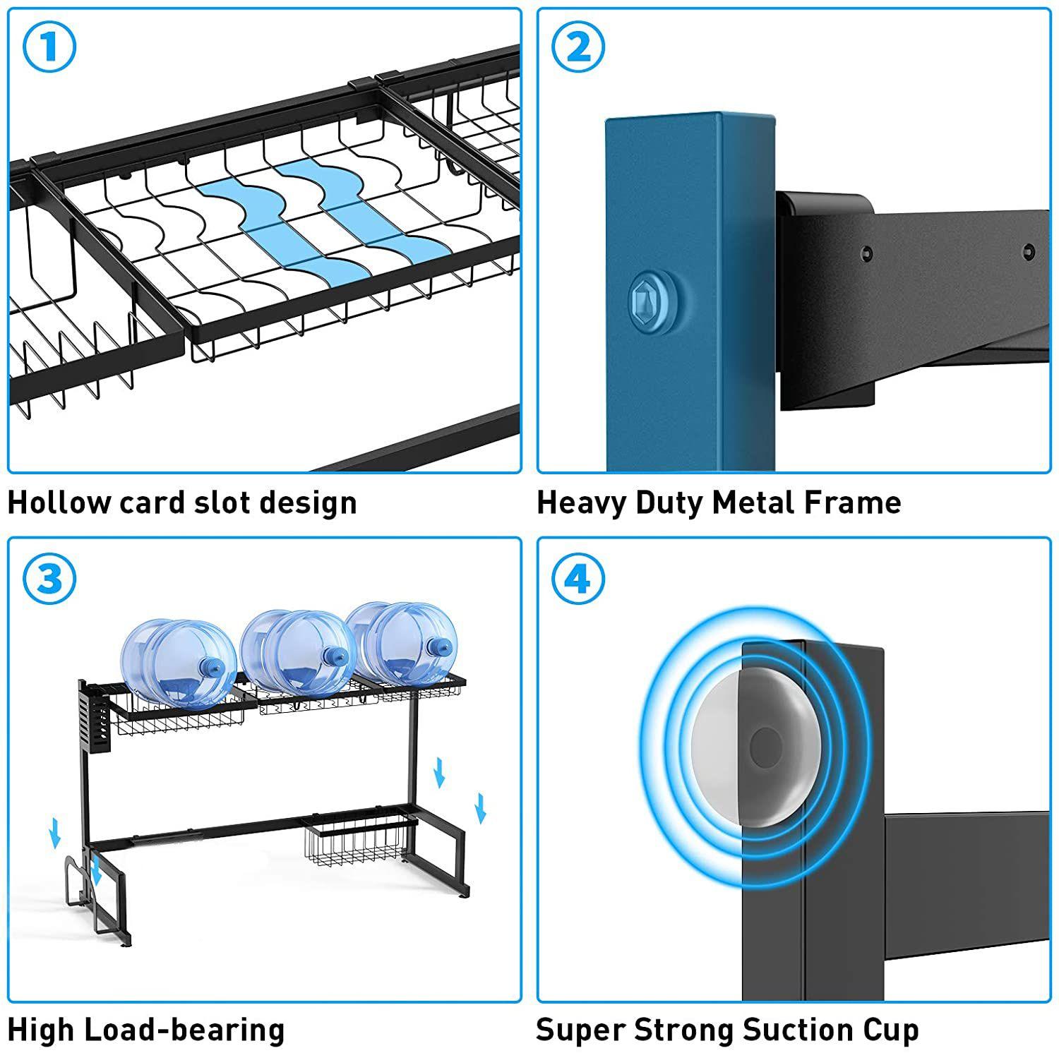 Escurridor De Platos Secado Multiuso Acero Inoxidable 85cm-5
