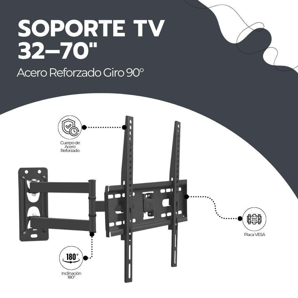 Soporte TV Articulado de Pared 32-70 Pulgadas Acero 35Kg-2