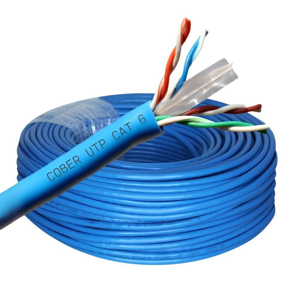 Cable de Red Cat 6 100 Metros Internet Alta Velocidad-0