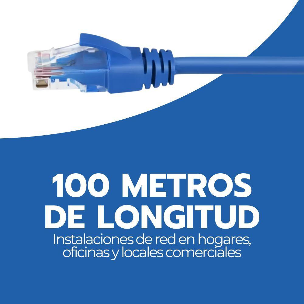 Cable de Red Cat 6 100 Metros Internet Alta Velocidad-6