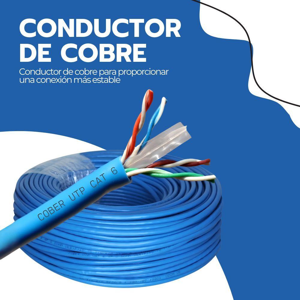 Cable de Red Cat 6 100 Metros Internet Alta Velocidad-7