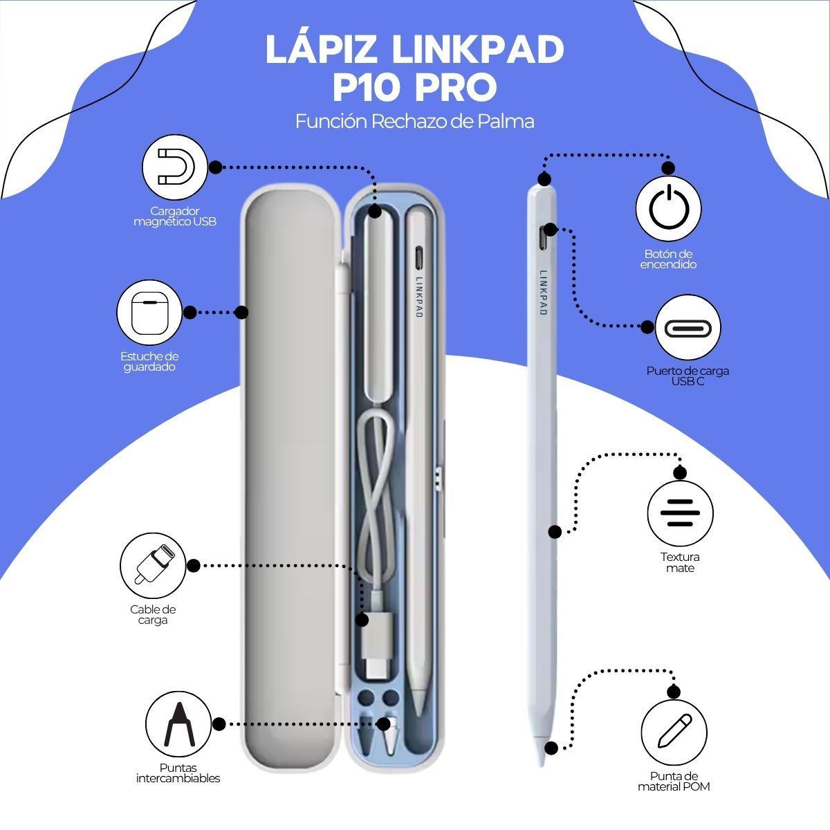 Lápiz Linkpad P10 Pro para iPad Palm Reject Inalámbrico-2