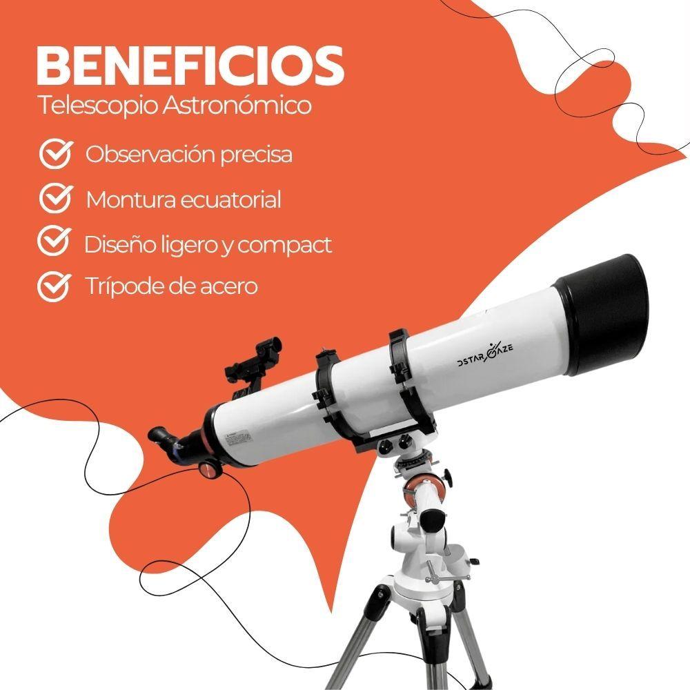 Telescopio Astronómico Refractor 120900-R Portátil-3