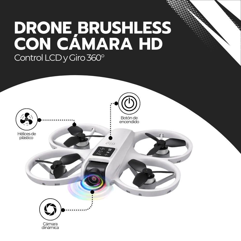 Drone Brushless con Cámara HD, Control LCD y Giro 360°-2