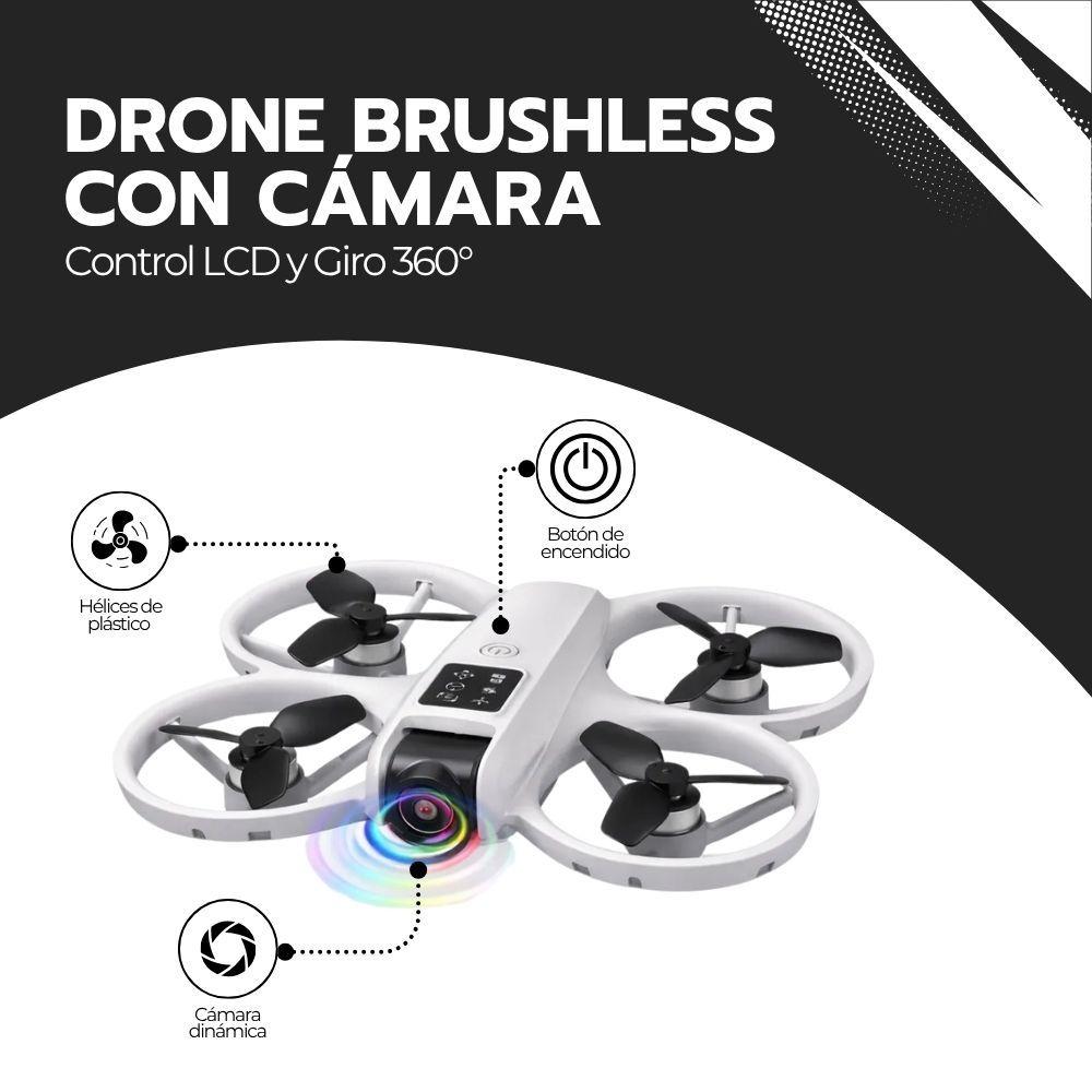 Drone Brushless con Cámara, Control LCD y Giro 360°-2