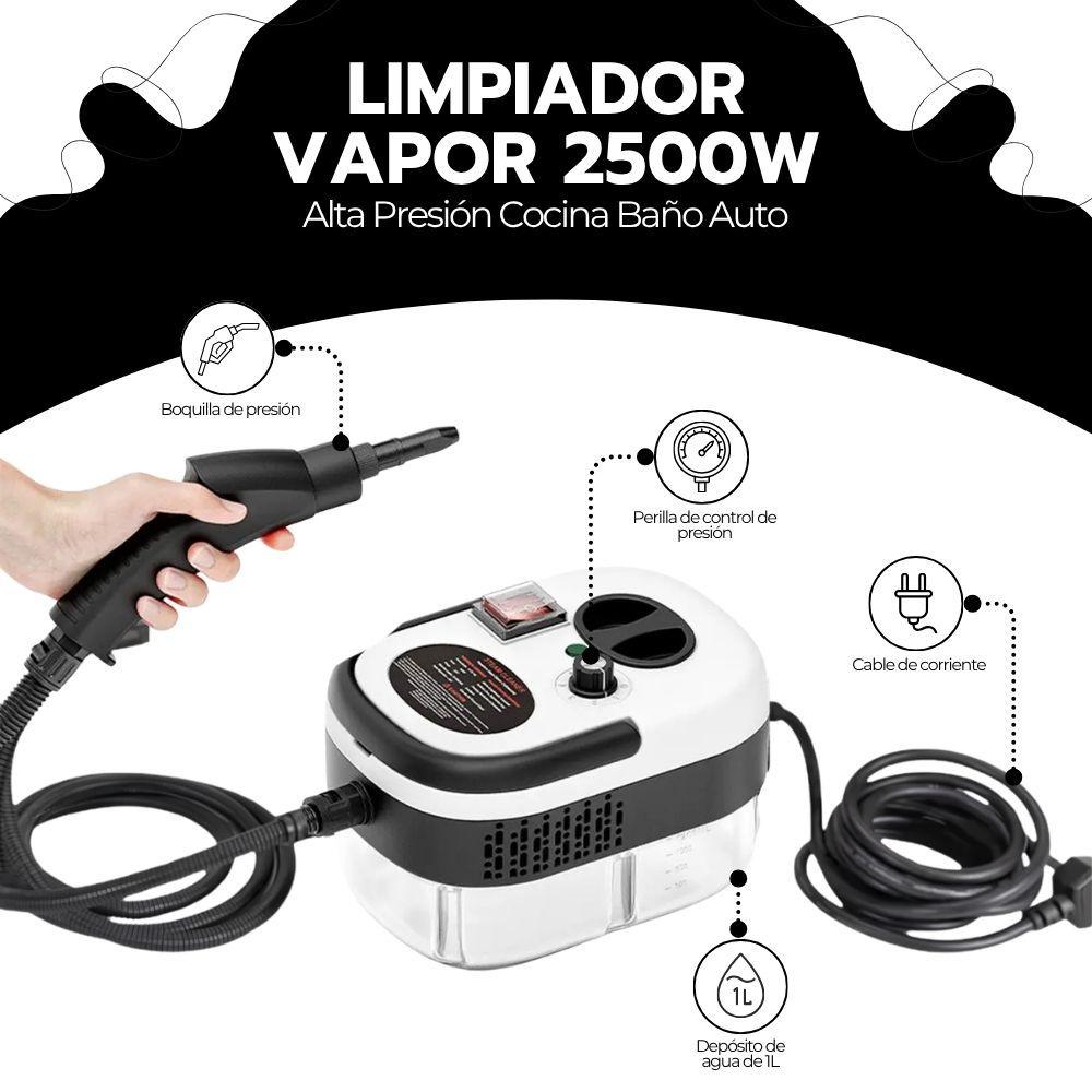 Limpiador Vapor 2500W Alta Presión Cocina Baño Auto-2