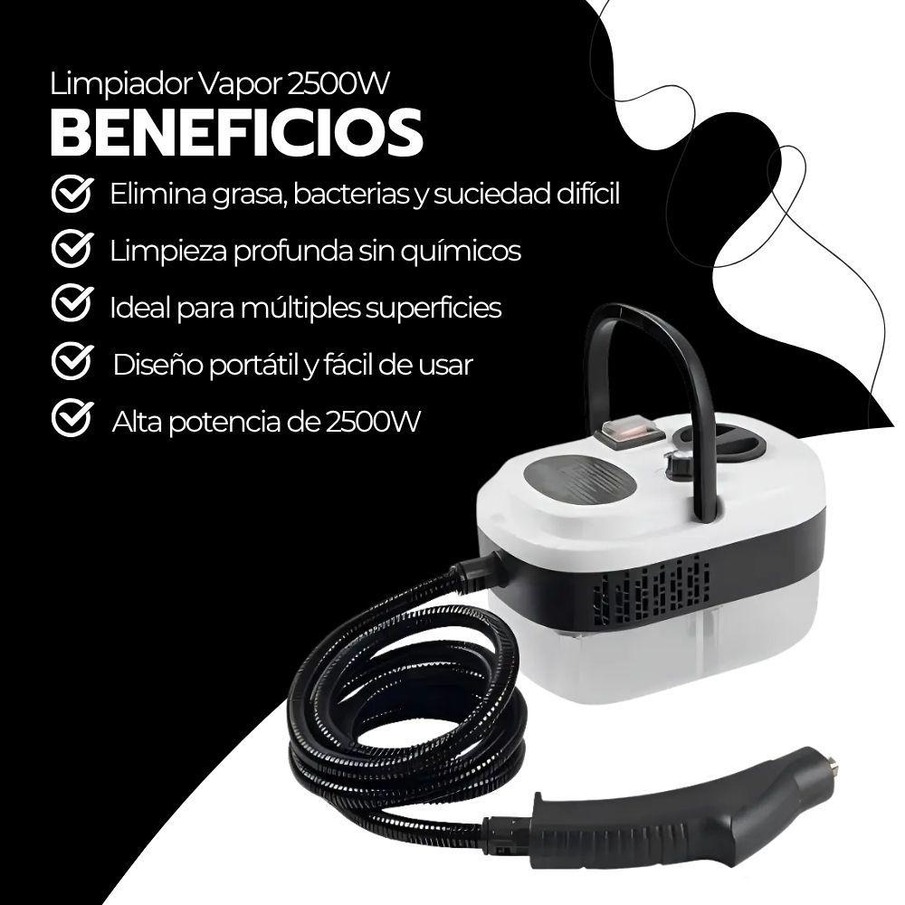 Limpiador Vapor 2500W Alta Presión Cocina Baño Auto-3