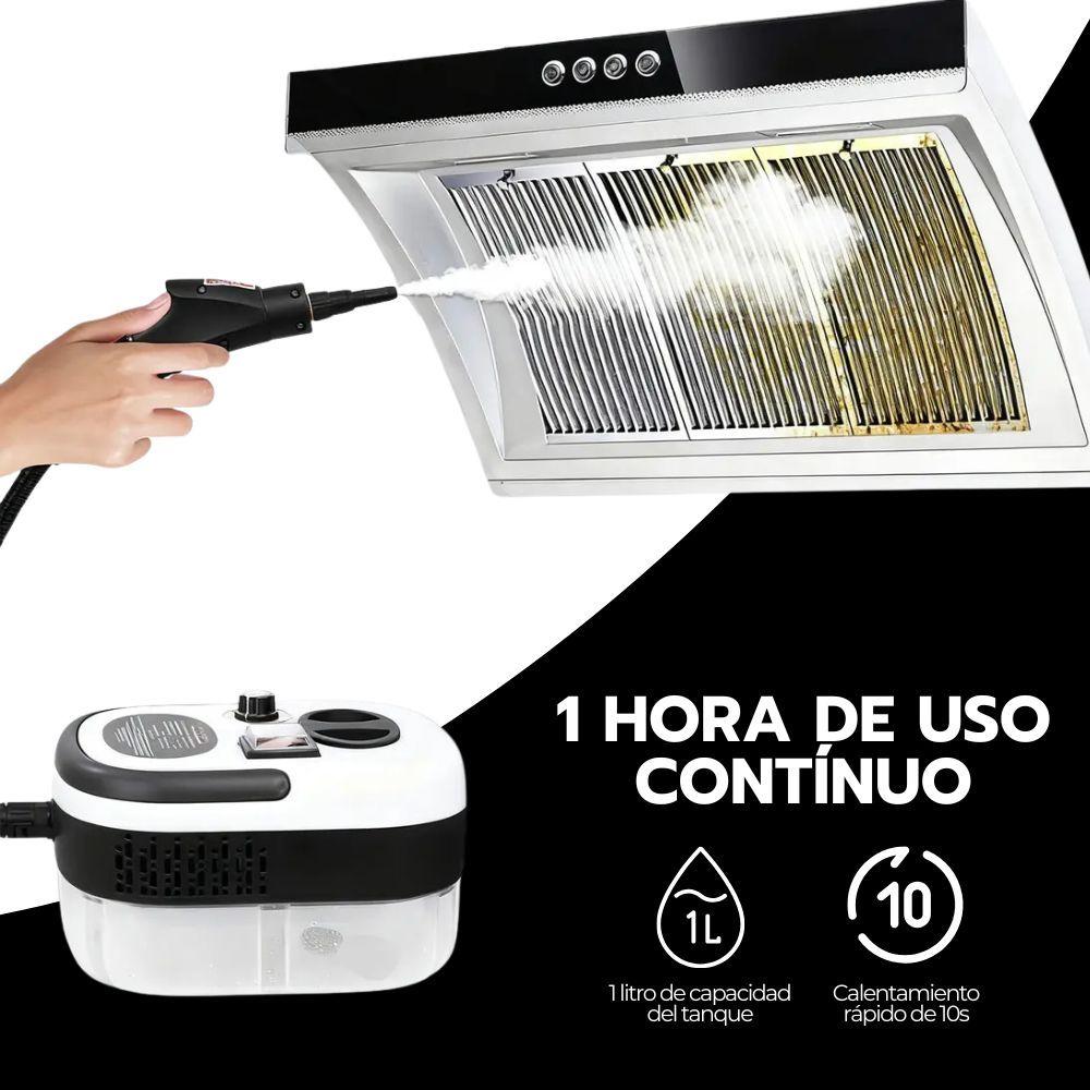 Limpiador Vapor 2500W Alta Presión Cocina Baño Auto-6