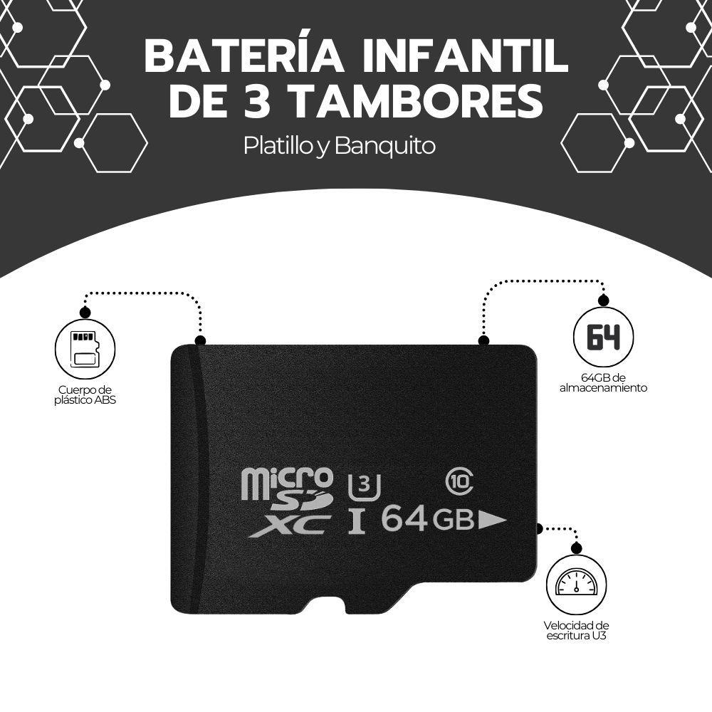 Tarjeta Micro SD 64GB Clase 10 U3 Alta Velocidad-3