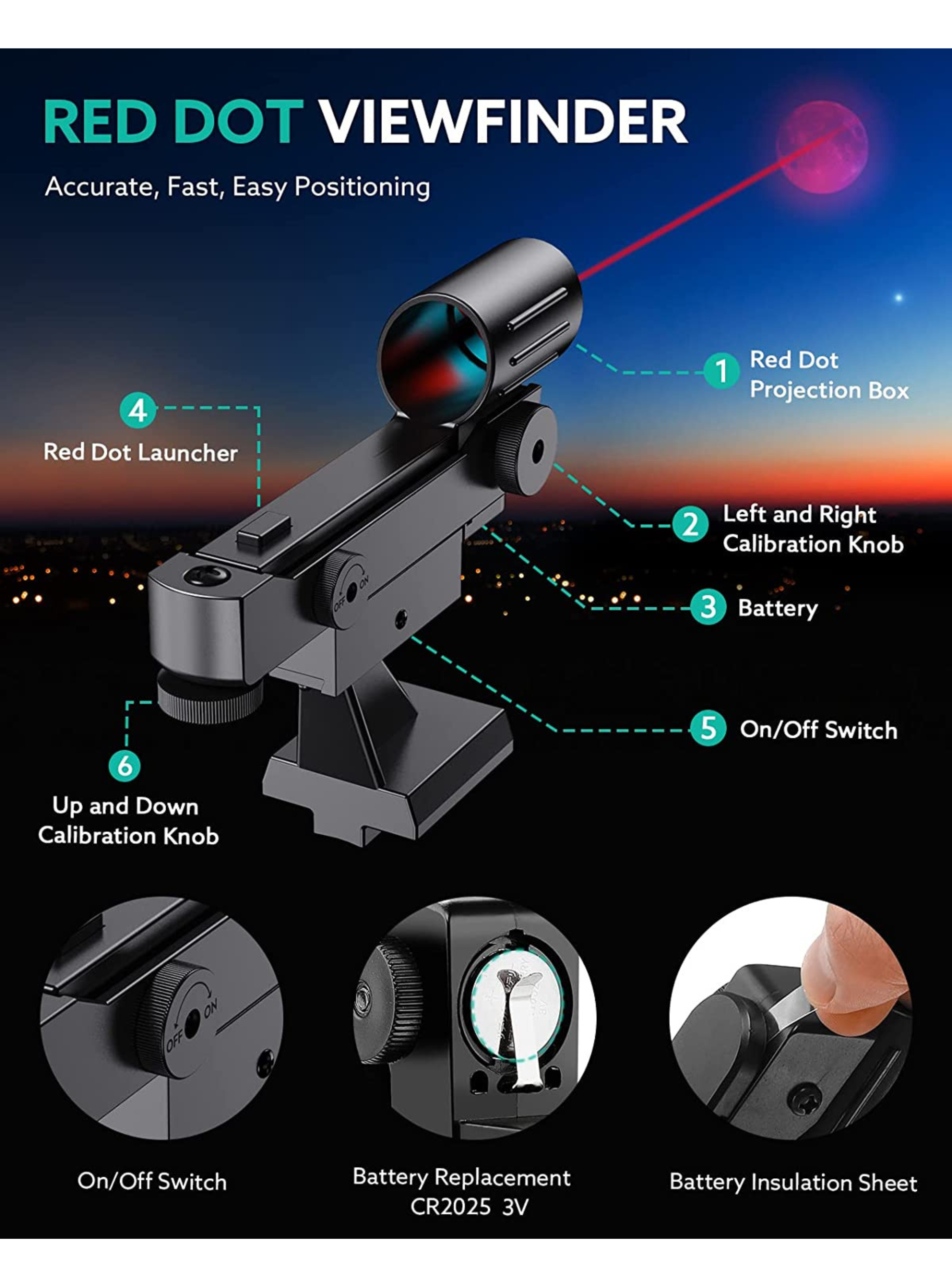 Telescopio Profesional Astronómico 114/1000 Alta Definición-6