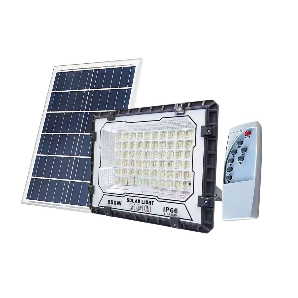 Foco Solar LED 200W IP66 con Sensor Movimiento y Control-0