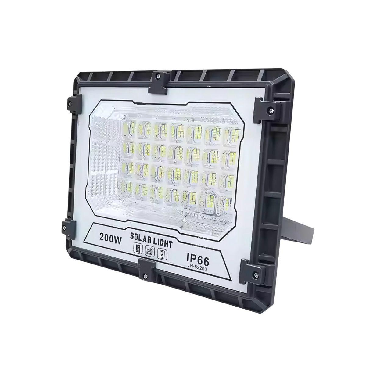 Foco Solar LED 200W IP66 con Sensor Movimiento y Control-1