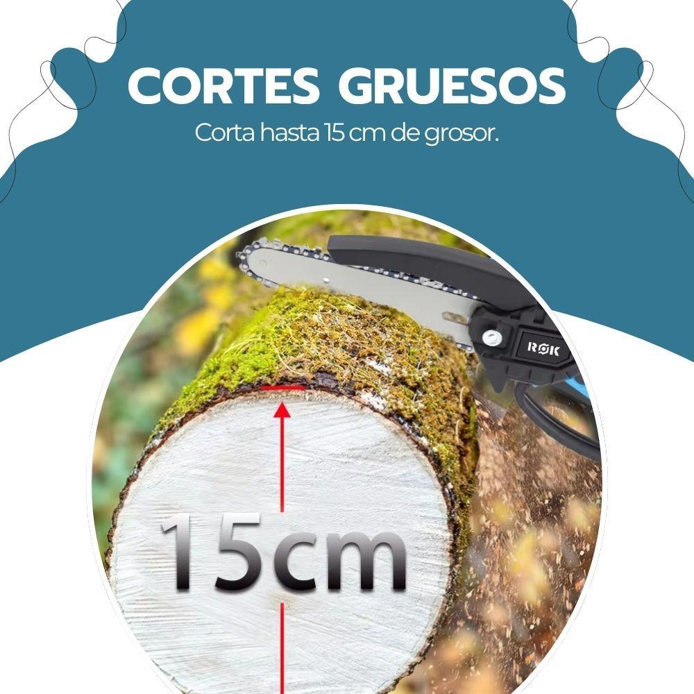 Motosierra ROK Inalámbrica 6″ 48V Portátil con Baterías-5