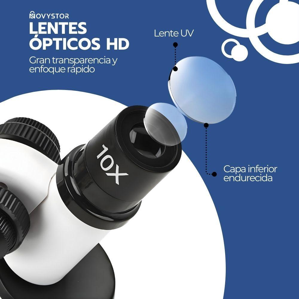Microscopio Científico Educativo 1200X con Accesorios-6