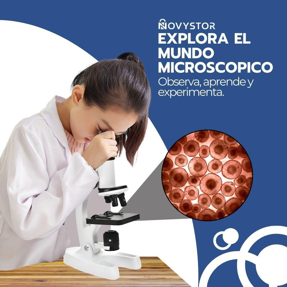 Microscopio Científico Educativo 1200X con Accesorios-7