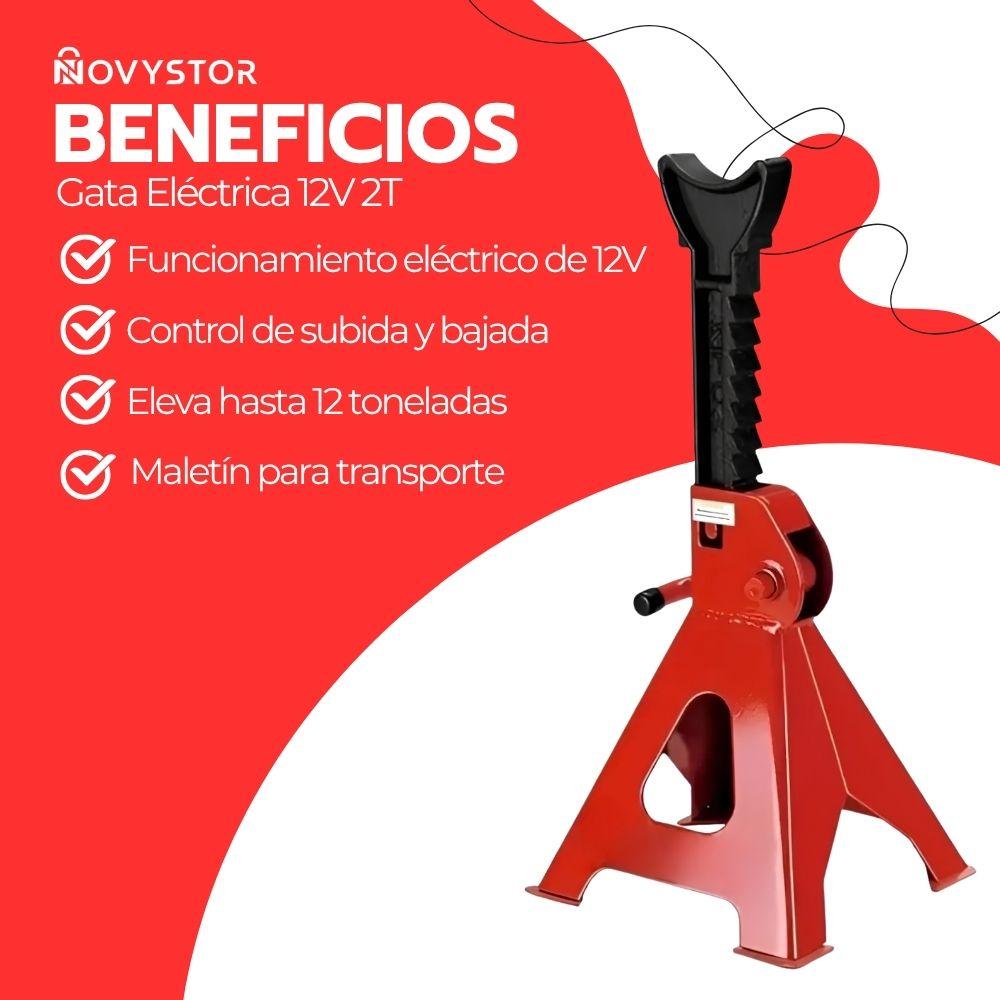 Set 2 Caballetes Mecánicos 3 Toneladas Banquillo Para Auto Ajustable 28.5-42 cm Acero Reforzado-3