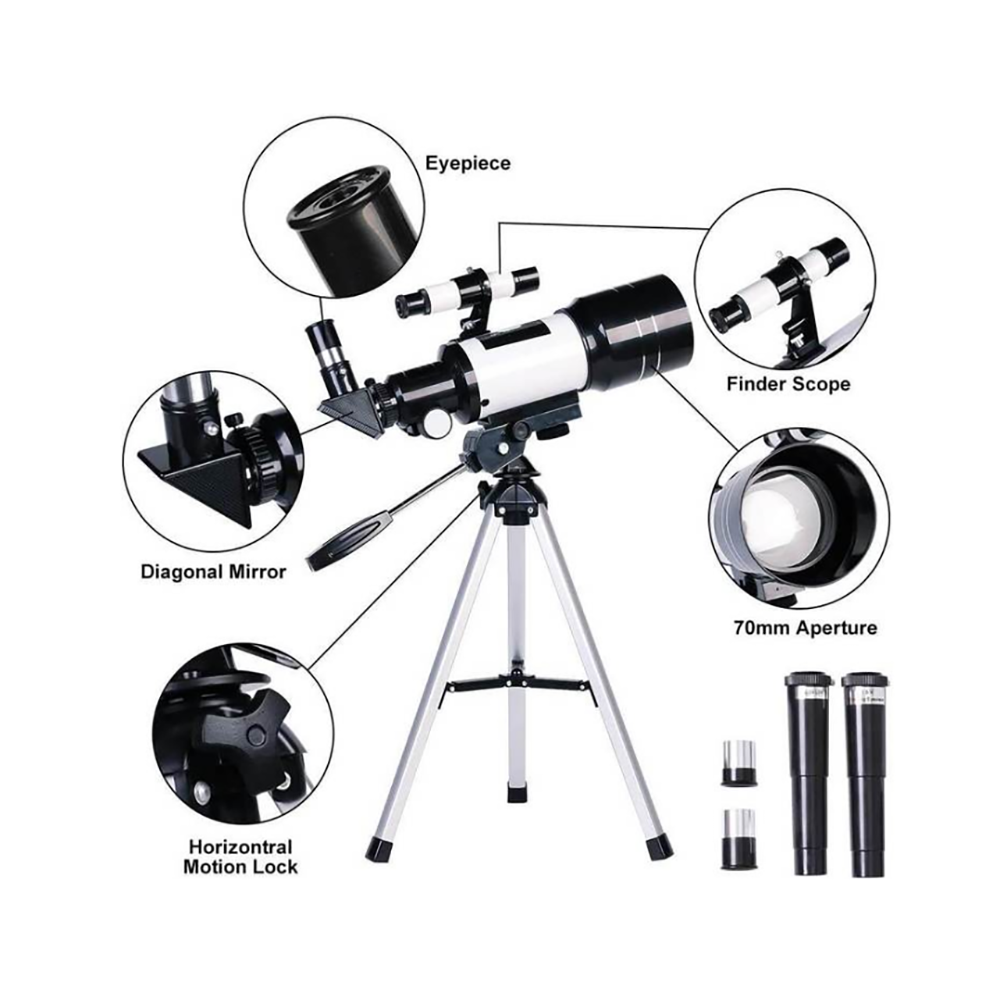 Telescopio Astronómico Profesional Monocular F30070m-6