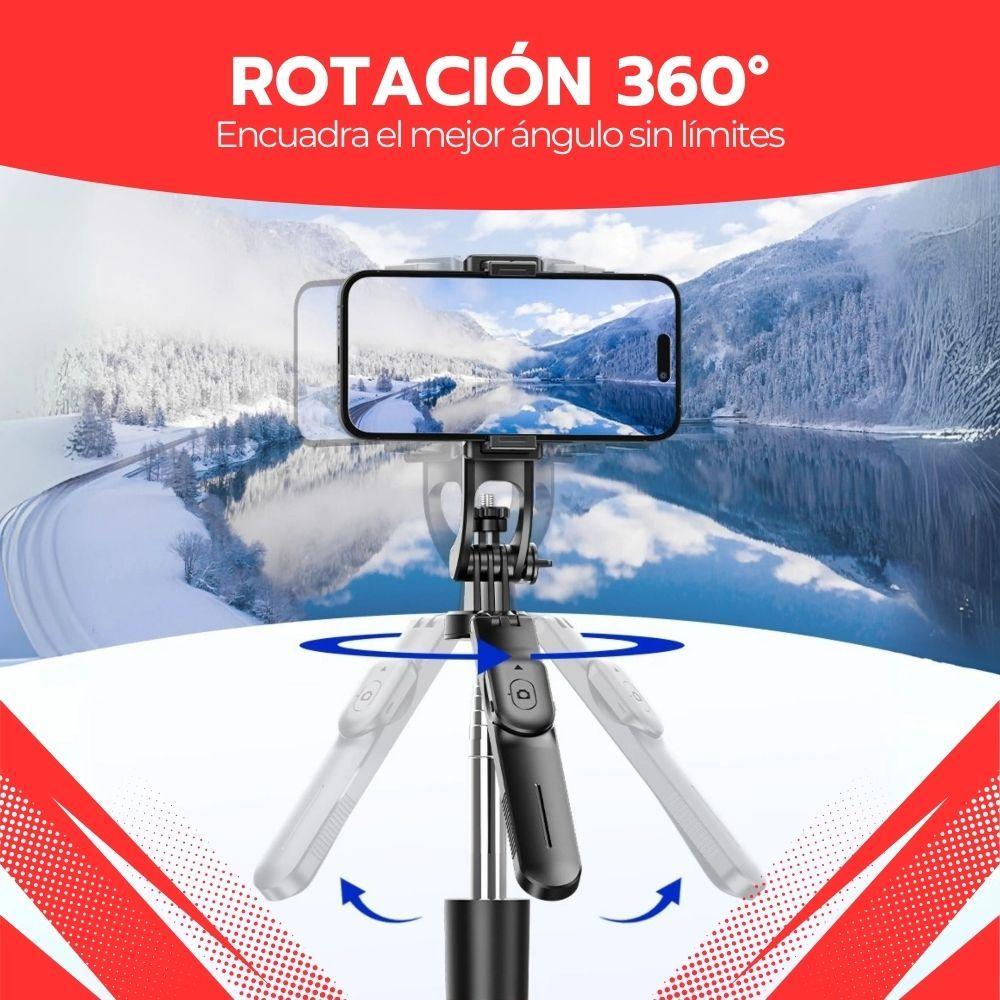 Palo Selfie Extensible Con Trípode y Rotación 360°-4