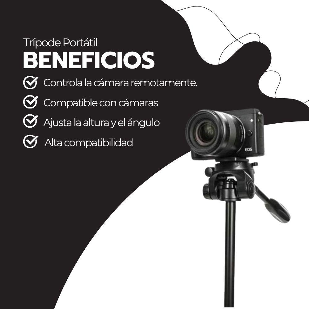 Trípode Portátil para Celular Video con Disparador Bluetooth-3