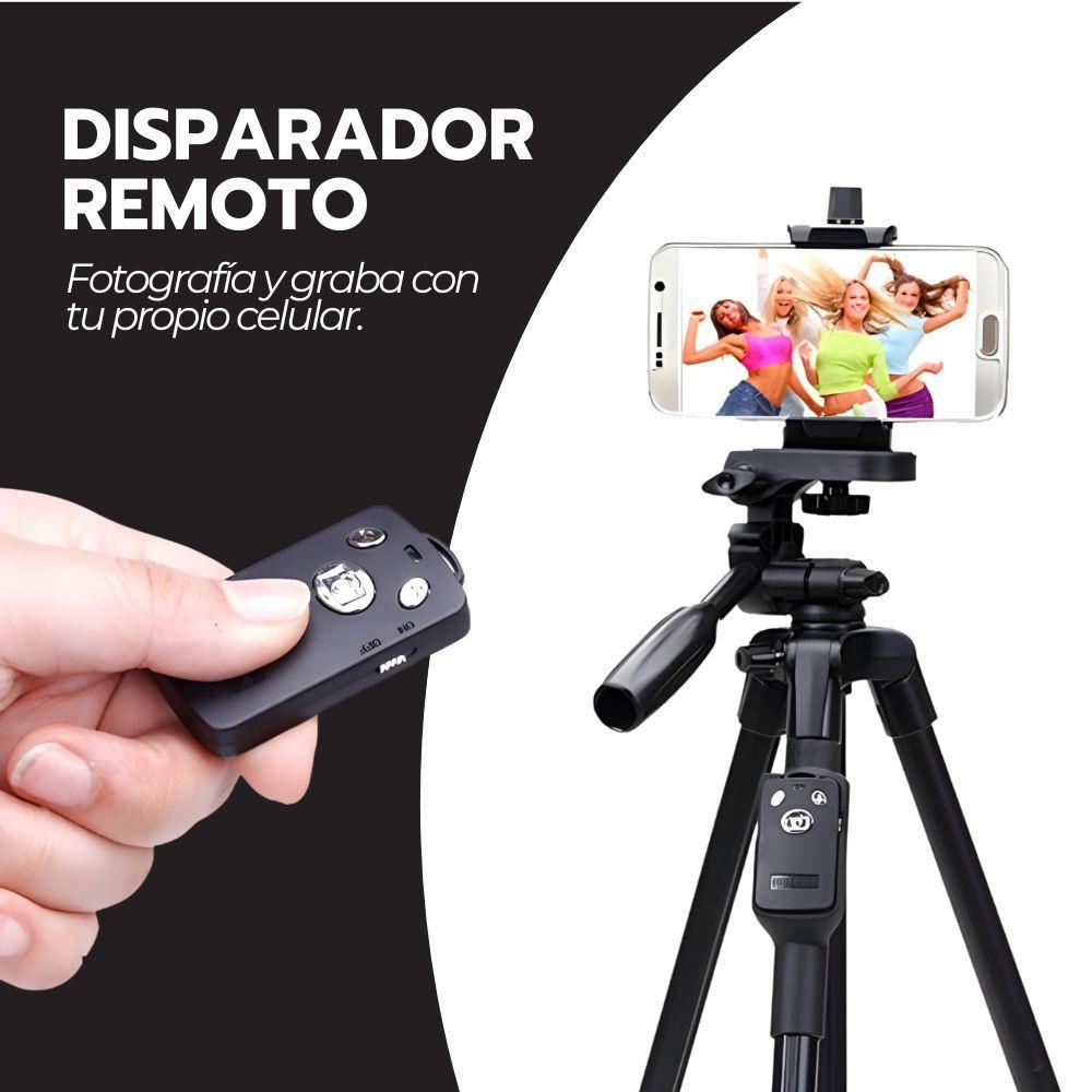 Trípode Portátil para Celular Video con Disparador Bluetooth-7