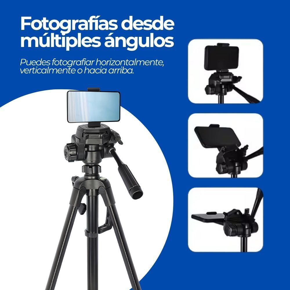 Trípode Profesional 360° Video + Bolso De Transporte Negro-4