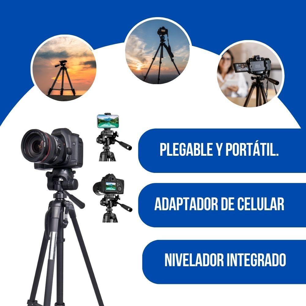 Trípode Profesional 360° Video + Bolso De Transporte Negro-6