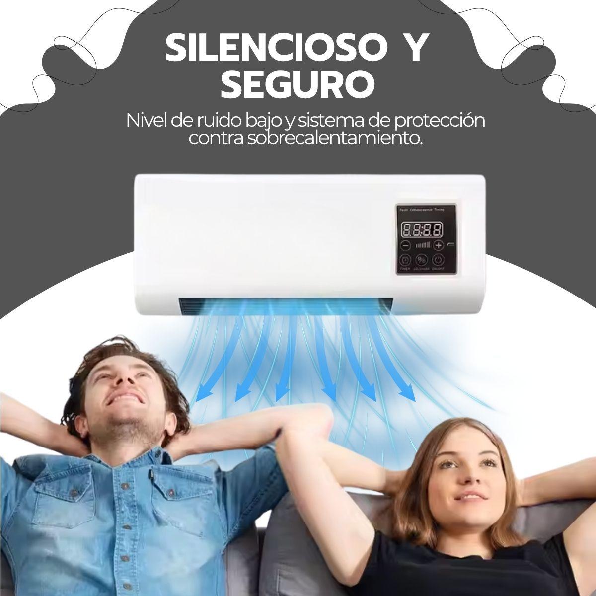 Calefactor de Pared 2 en 1 1500W Control + Colgador De Ropa-6